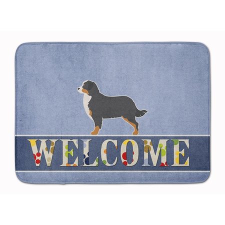 CAROLINES TREASURES Bernese Mountain Dog Welcome Machine Washable Memory Foam Mat BB5523RUG